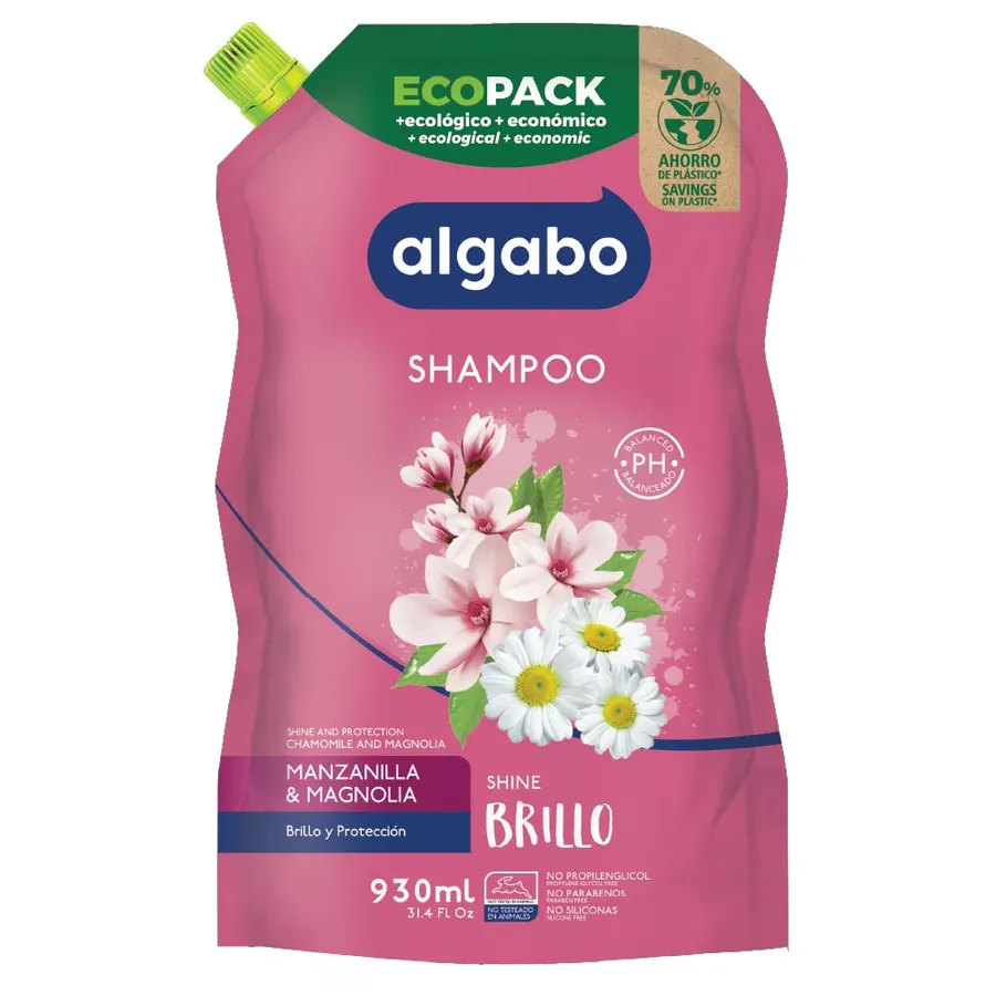 Algabo - Shampoo x930 ml Ecopack BRILLO