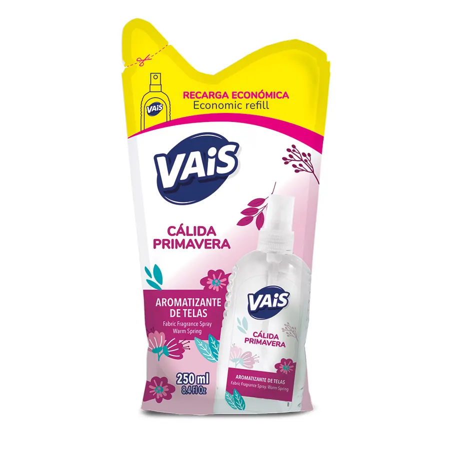 Vais - Aromatizante de Telas x250 ml - Cálida Primavera Doypack