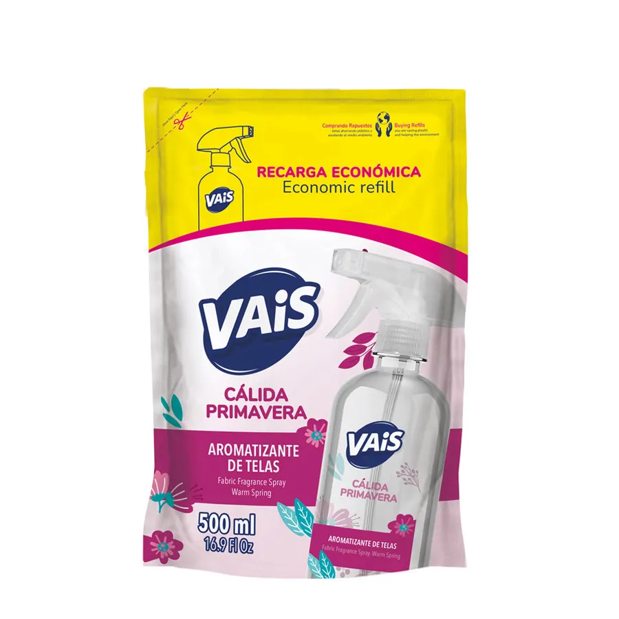 Vais - Aromatizante de Telas x500 ml - Cálida Primavera Doypack