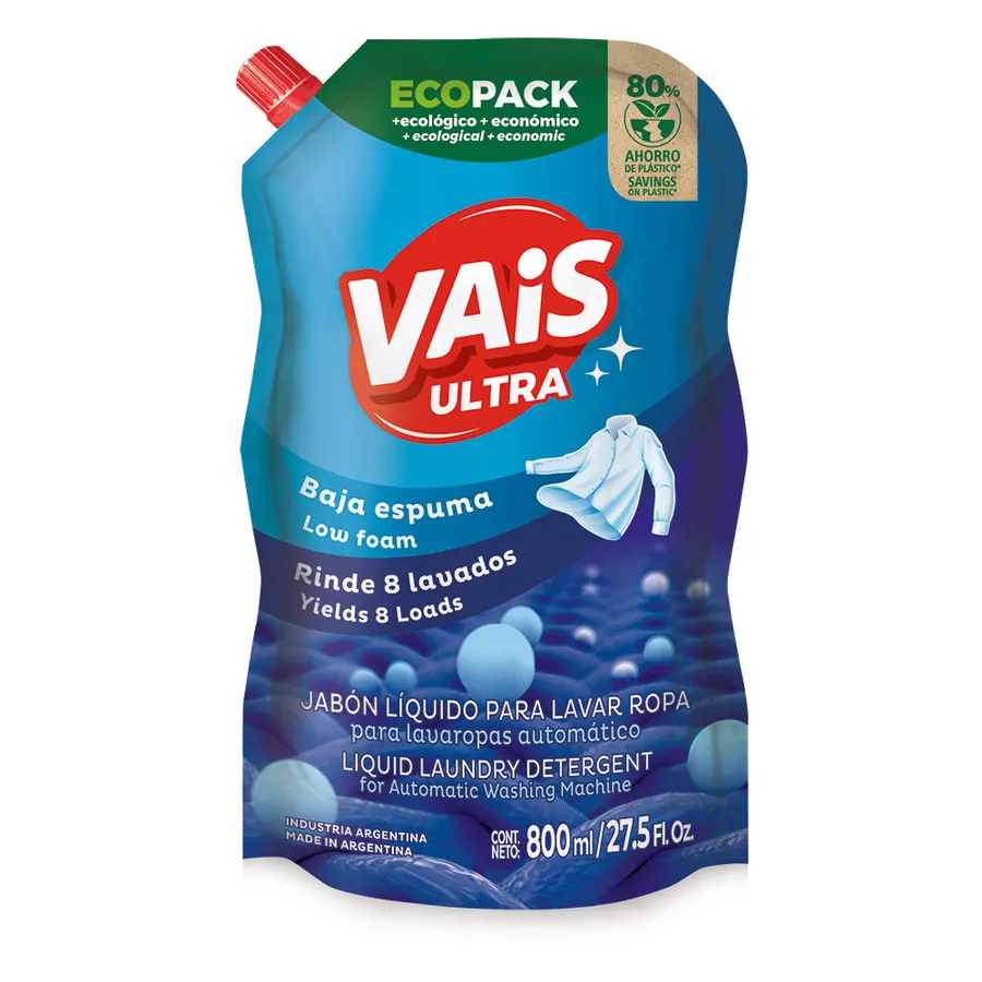 Vais - Ecopack x800 ml - Jabón Líquido para Ropa