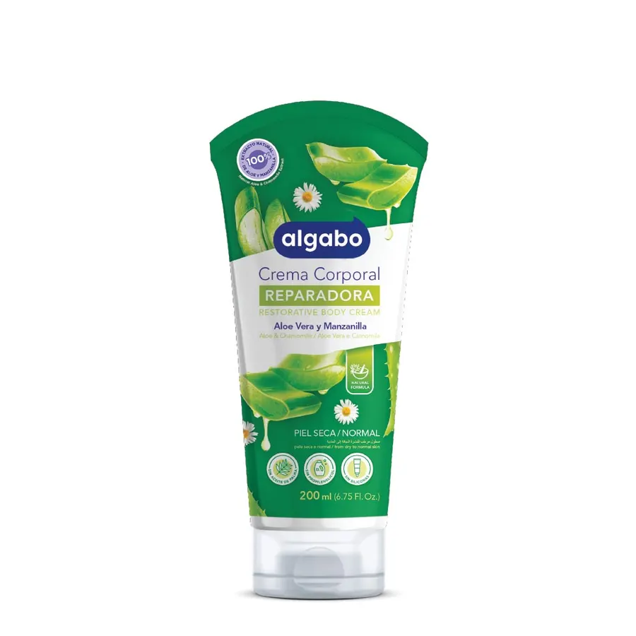 Algabo - Crema Corporal Pomo x200 ml Aloe y Manzanilla
