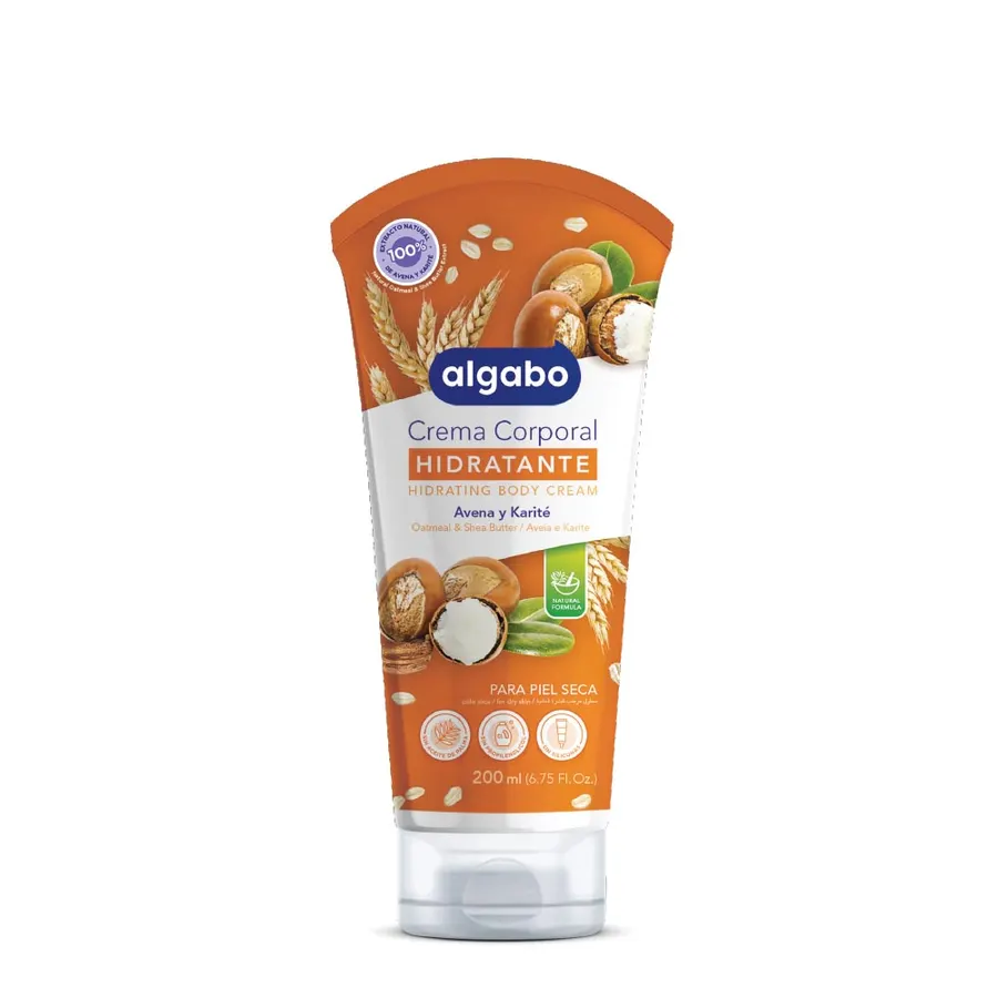 Algabo - Crema Corporal Pomo x200 ml Avena y Karite