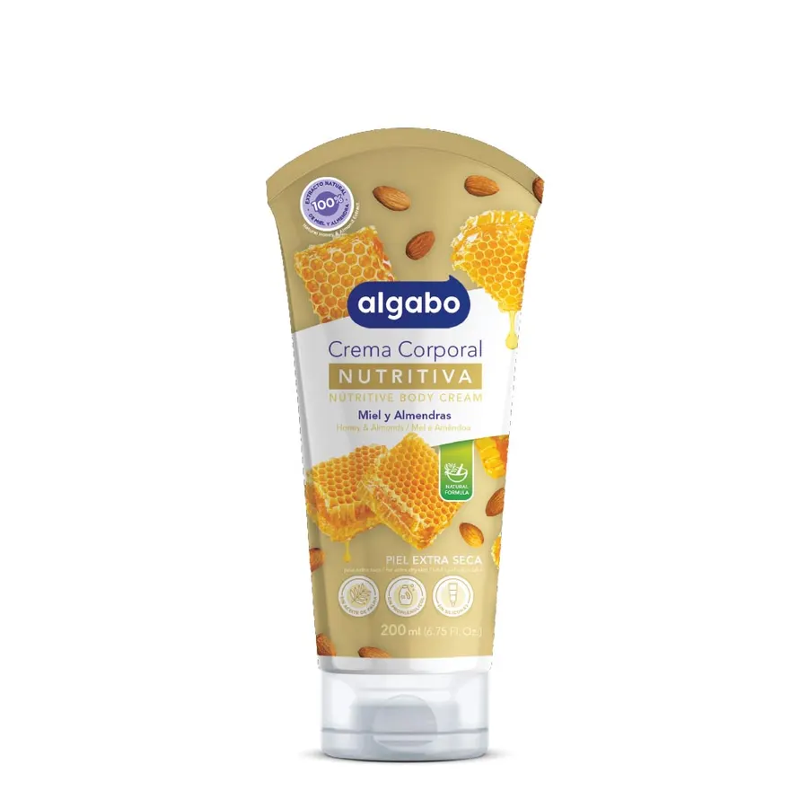 Algabo - Crema Corporal Pomo x200 ml Miel y Almendras