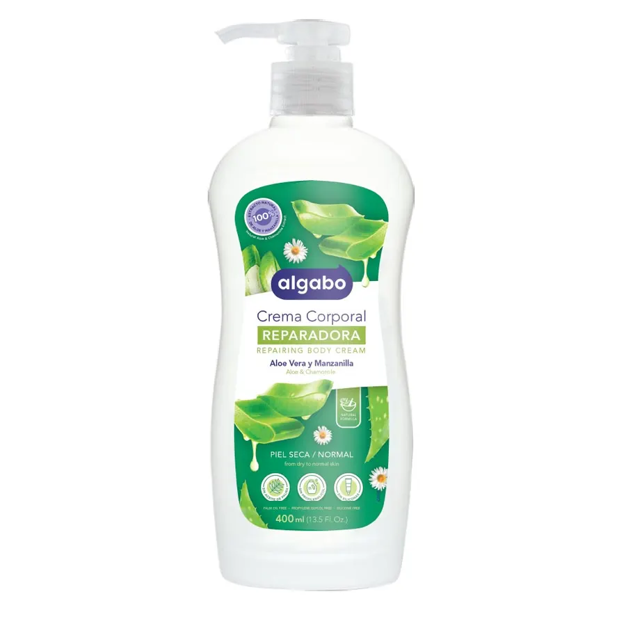 Algabo - Crema Corporal x400 ml Aloe y Manzanilla