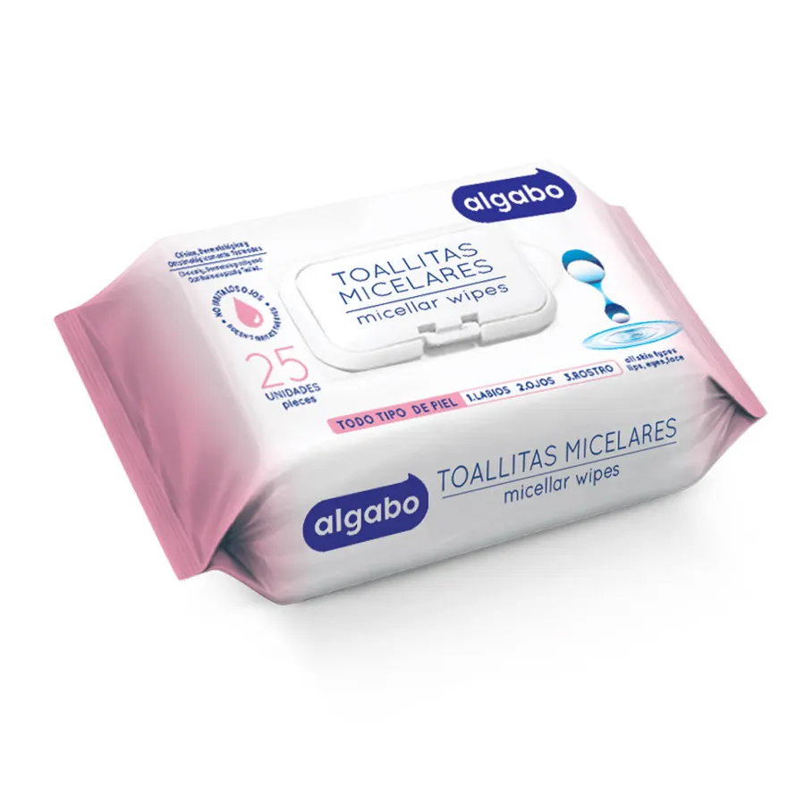 Algabo Micelar - Toallitas Micelares Desmaquillantes x25 u