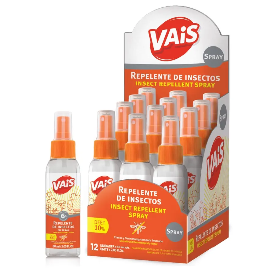 Vais - Repelente de Insectos x60 ml en Spray Caja