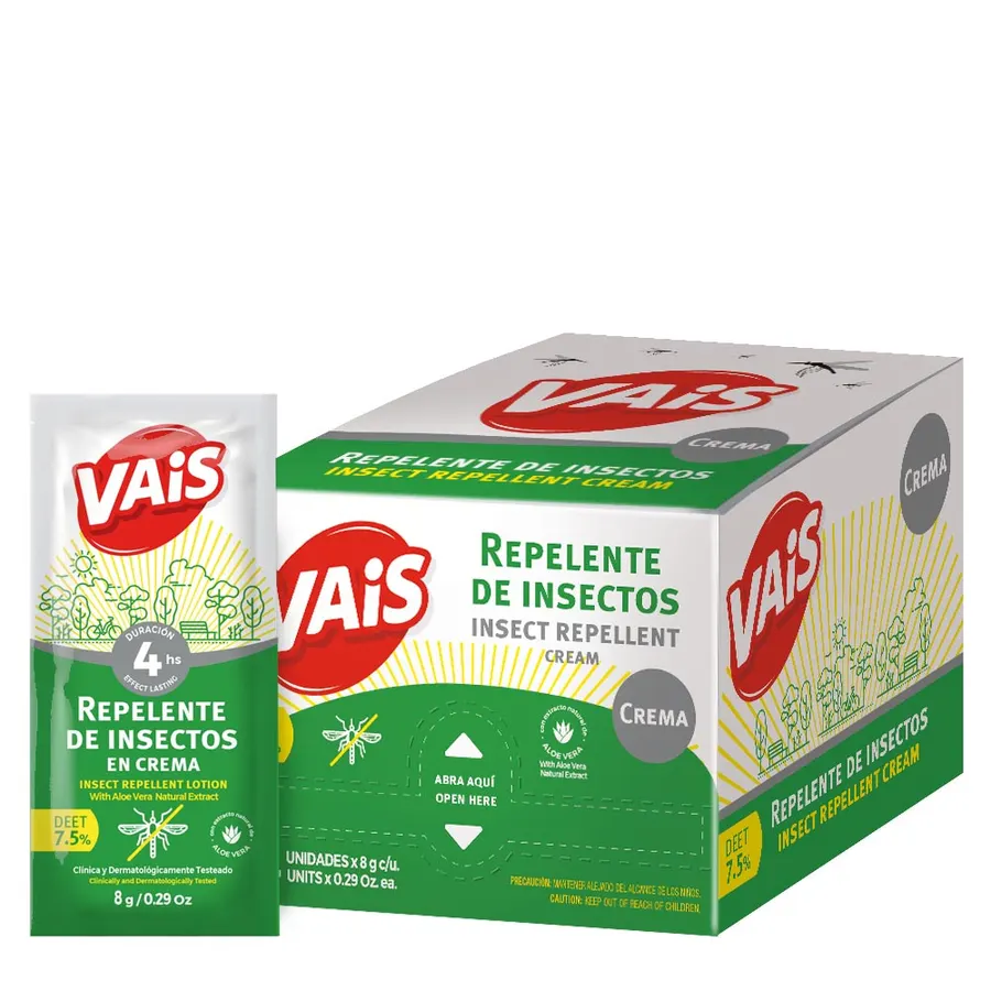 Vais - Repelente de Insectos x8 g en Crema Caja