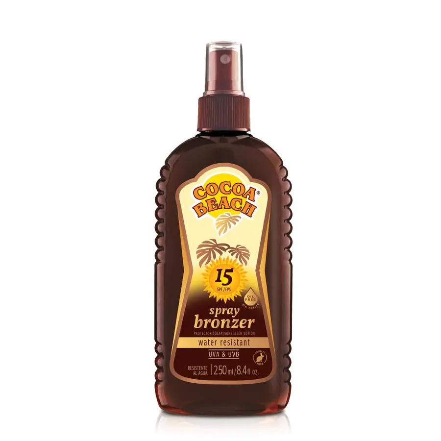 Cocoa Beach - Protector Solar Bronzer x250 ml 15 FPS Spray