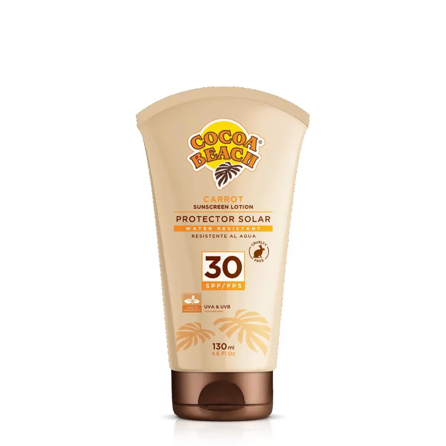 Cocoa Beach - Protector Solar x130 ml Pomo 30 FPS Carrot