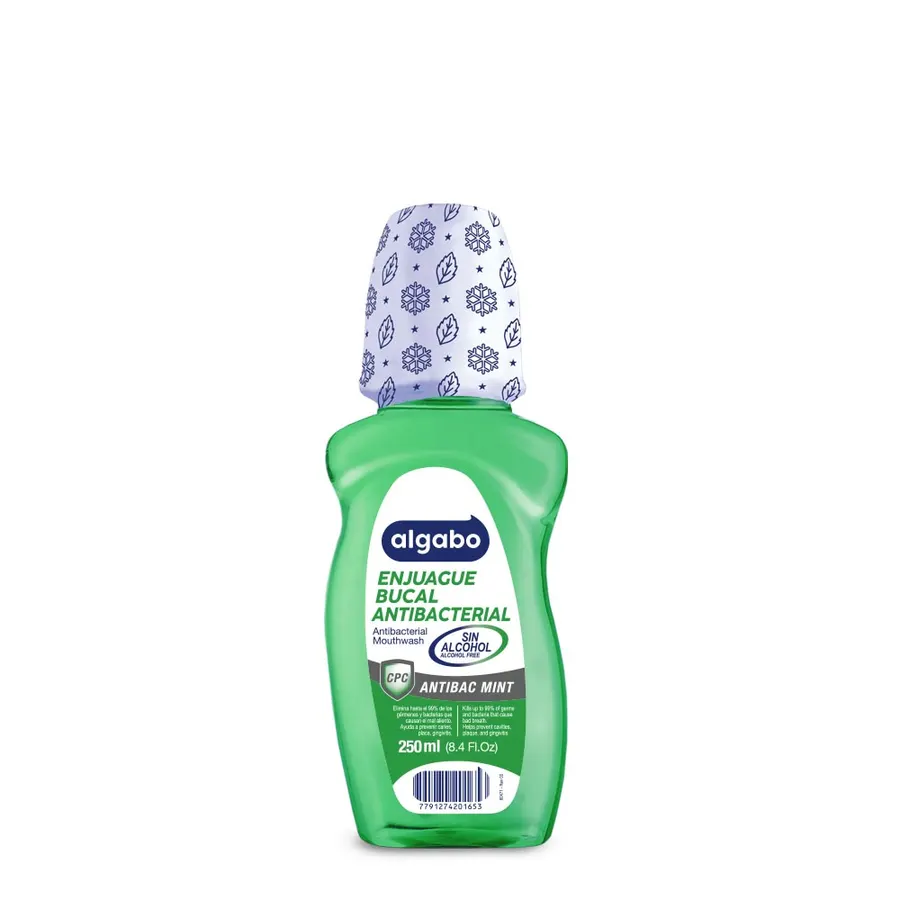 Algabo - Enjuage Bucal x250 ml Antibac Mint Menthol