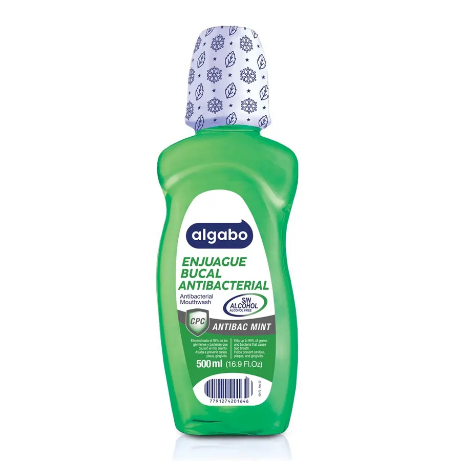 Algabo - Enjuage Bucal x500 ml Antibac Mint