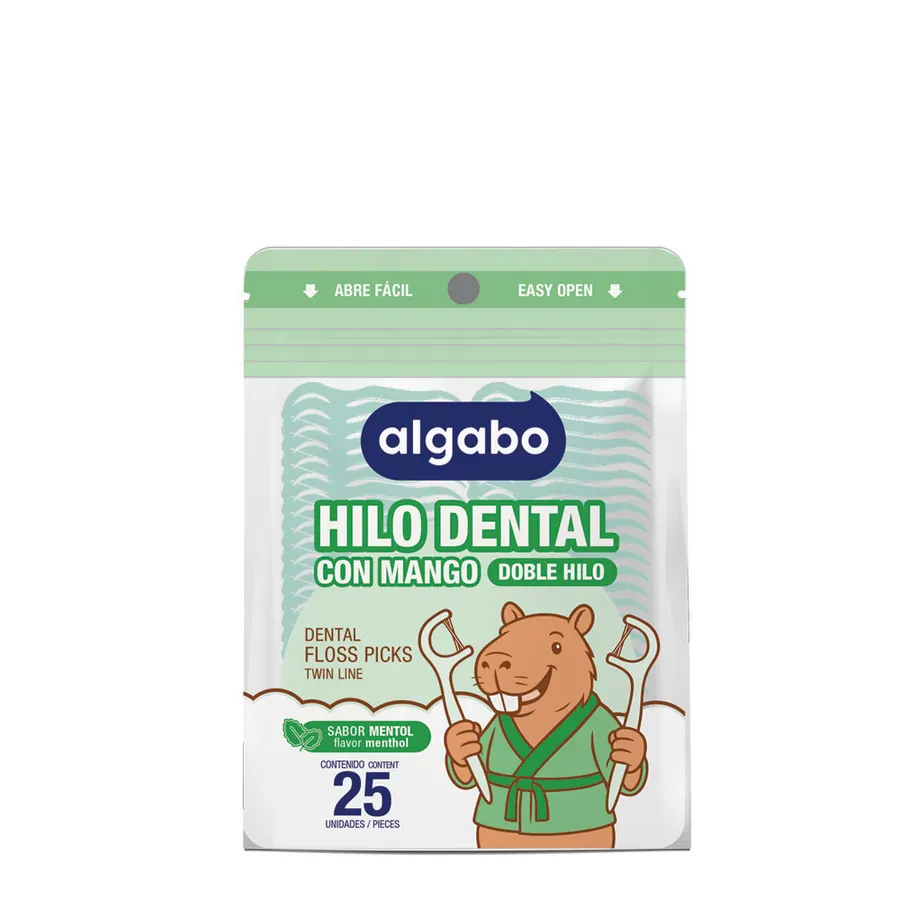 Algabo - Hilo Dental con Mango Floss Picks x25 u