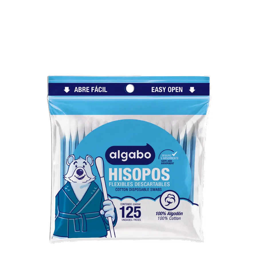 Algabo - Hisopos x125 u Bolsa