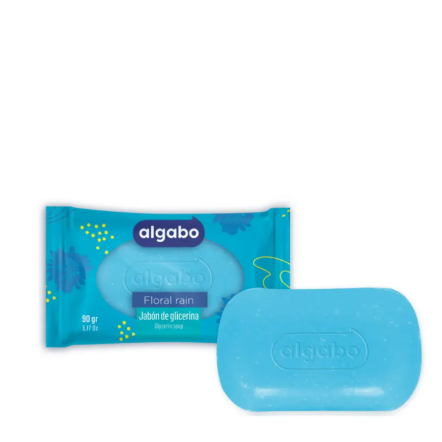 Algabo - Jabón de Glicerina x90 g Floral Rain