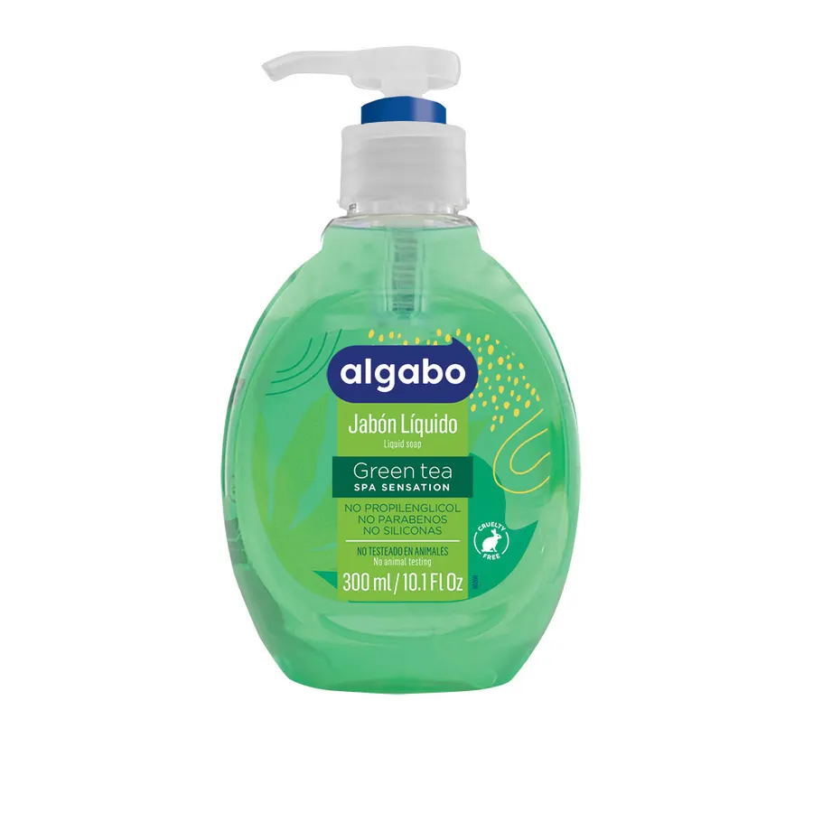 Algabo - Jabon Liquido x300 ml - Greem Tea
