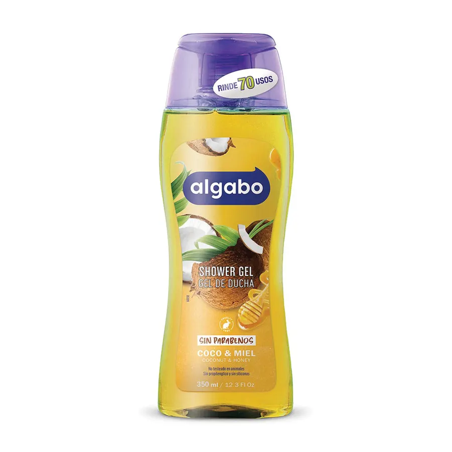 Algabo Natural - Shower Gel x350 ml Coco y Miel