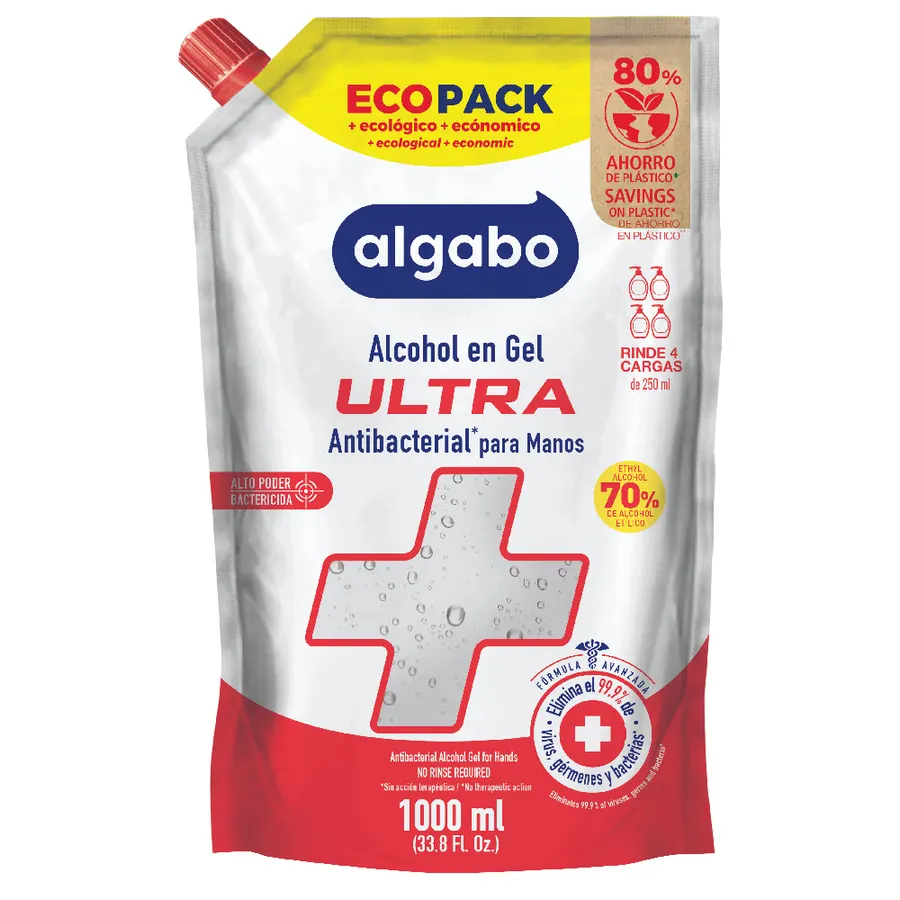 Algabo ULTRA - x1000 ml Alcohol en Gel Ecopack