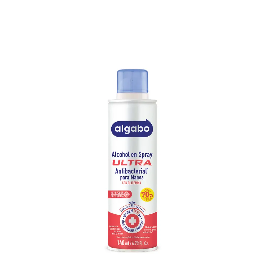 Algabo ULTRA - x140 ml Alcohol en Aerosol para Manos