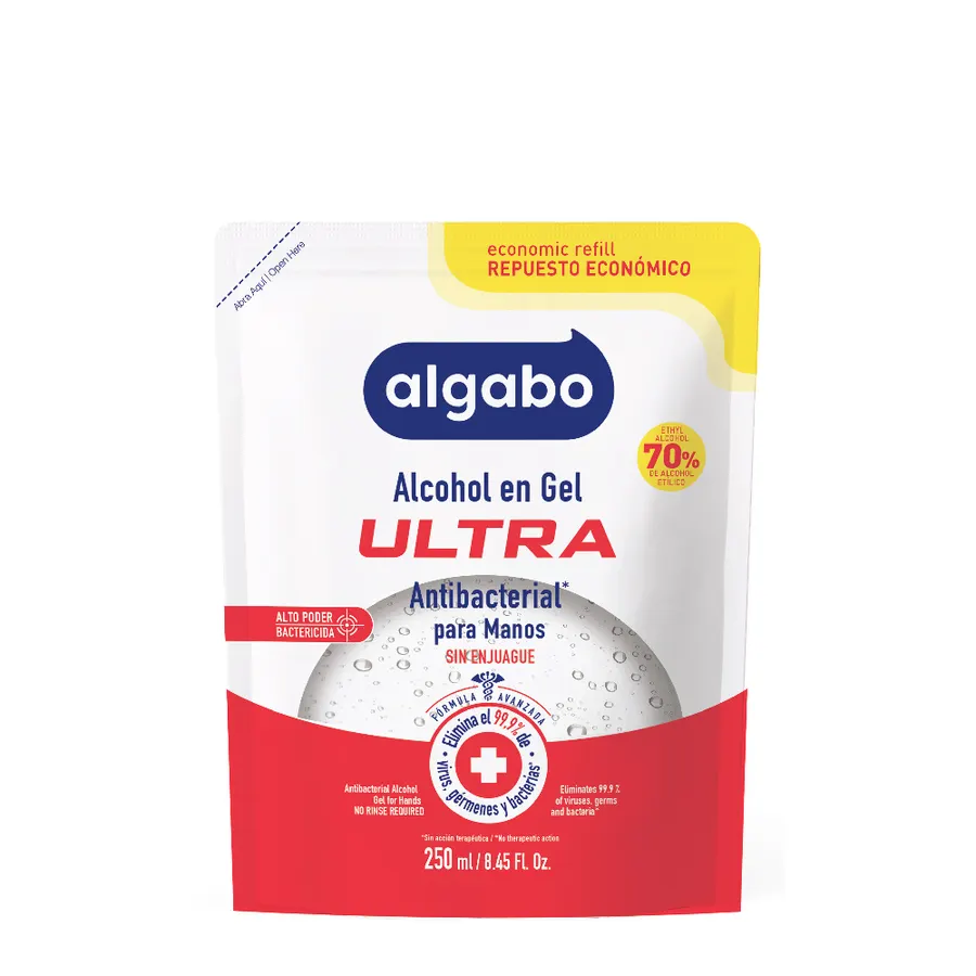Algabo ULTRA - x250 ml Alcohol en Gel Doypack