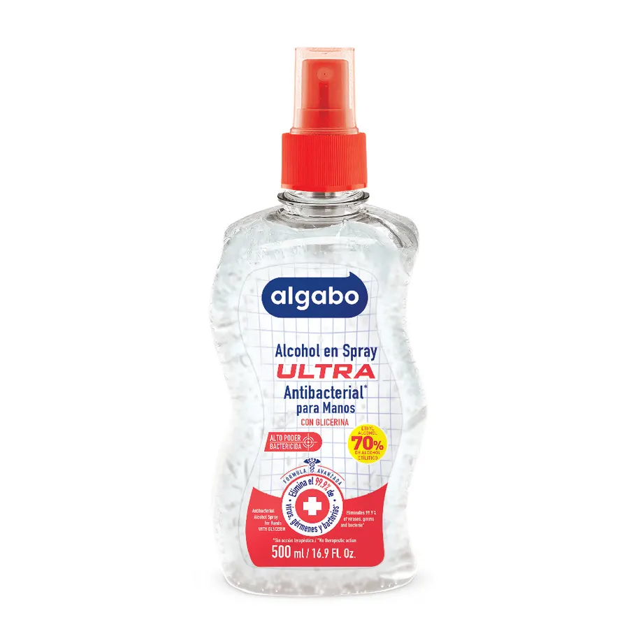 Algabo ULTRA - x500 ml Alcohol en Spray para Manos