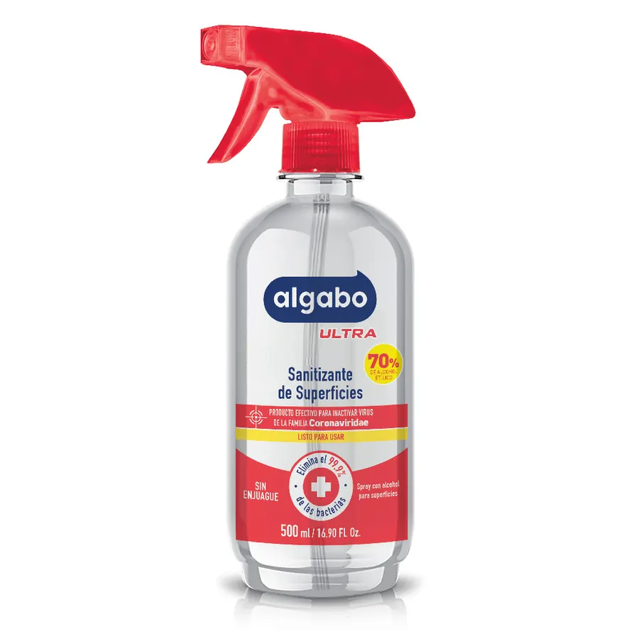 Algabo ULTRA - x500 ml Alcohol en Spray para Superficies