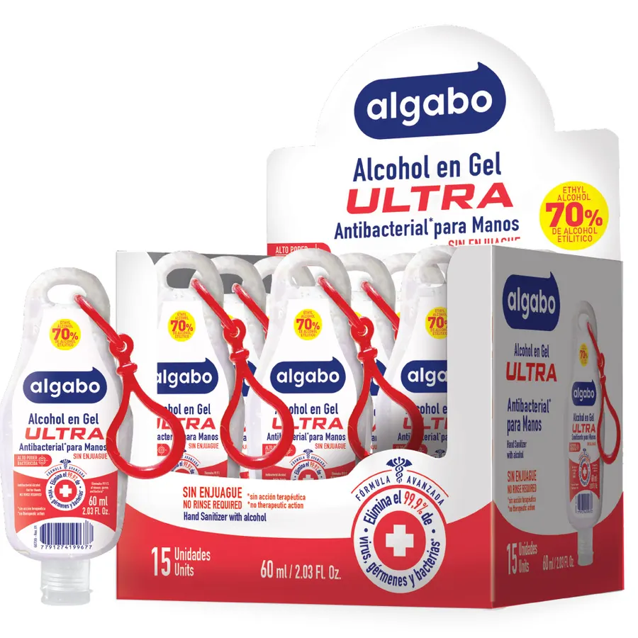 Algabo ULTRA - x60 ml Sanitizante Pocket Caja