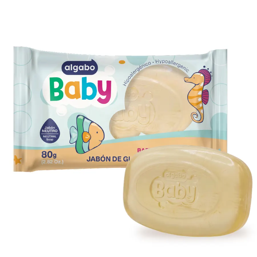 Algabo Baby - Jabón de Glicerina x80 g Flow Pack