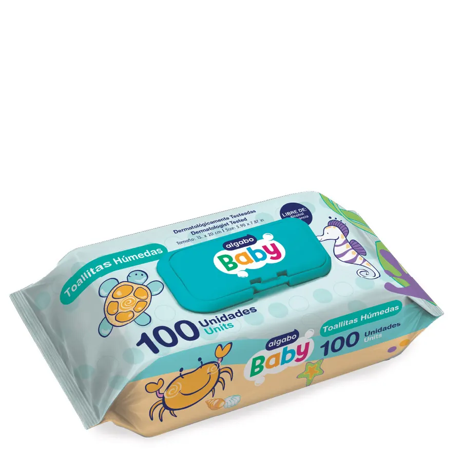 Algabo Baby - Toallitas Húmedas x100 u con Tapa