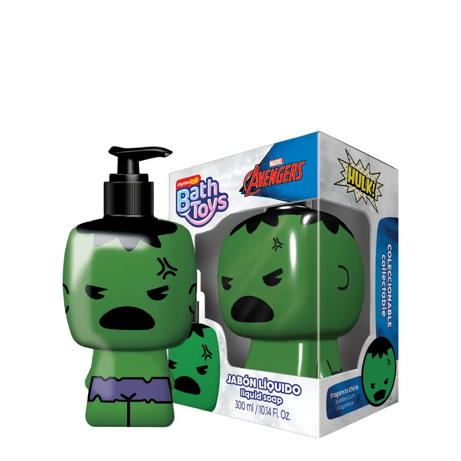 Algabo Kids - Bath Toys Jabón Líquido x300 ml - Avengers Hulk