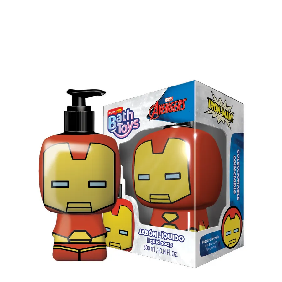 Algabo Kids - Bath Toys Jabón Líquido x300 ml - Avengers Iron Man