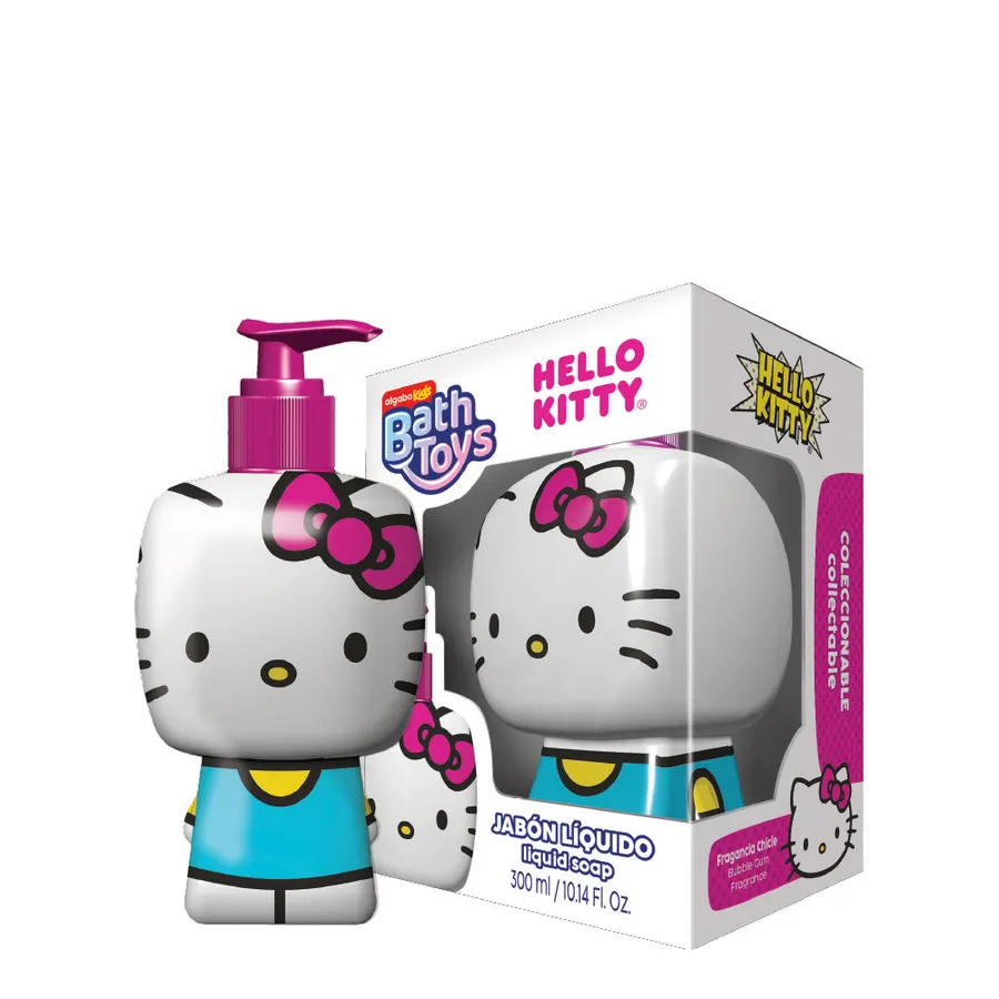 Algabo Kids - Bath Toys Jabón Líquido x300 ml - Hello Kitty