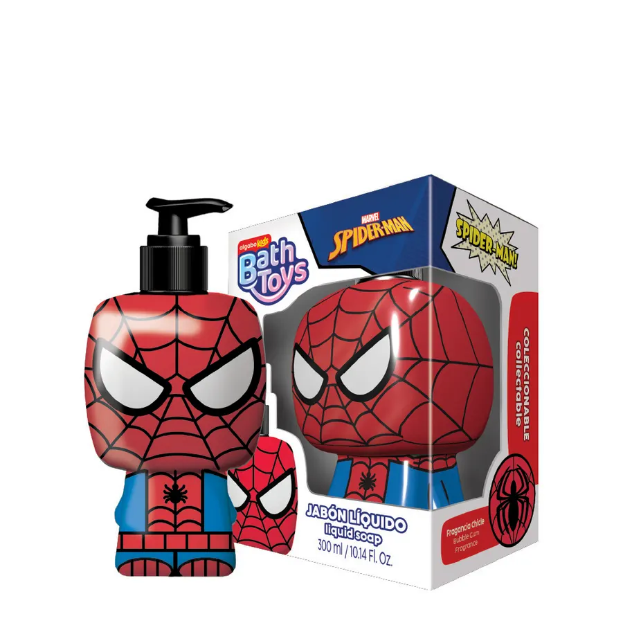 Algabo Kids - Bath Toys Jabón Líquido x300 ml - Spider-Man