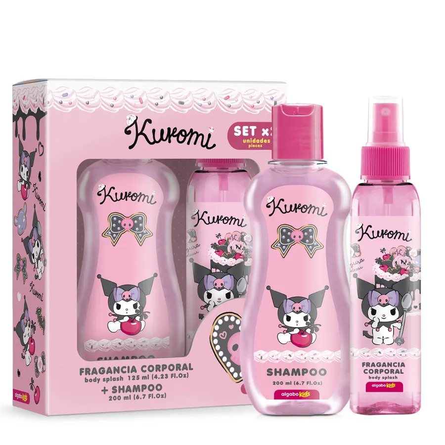 Algabo Kids - Kuromi Set x2 Shampoo x200 ml + Body Splash x125 ml