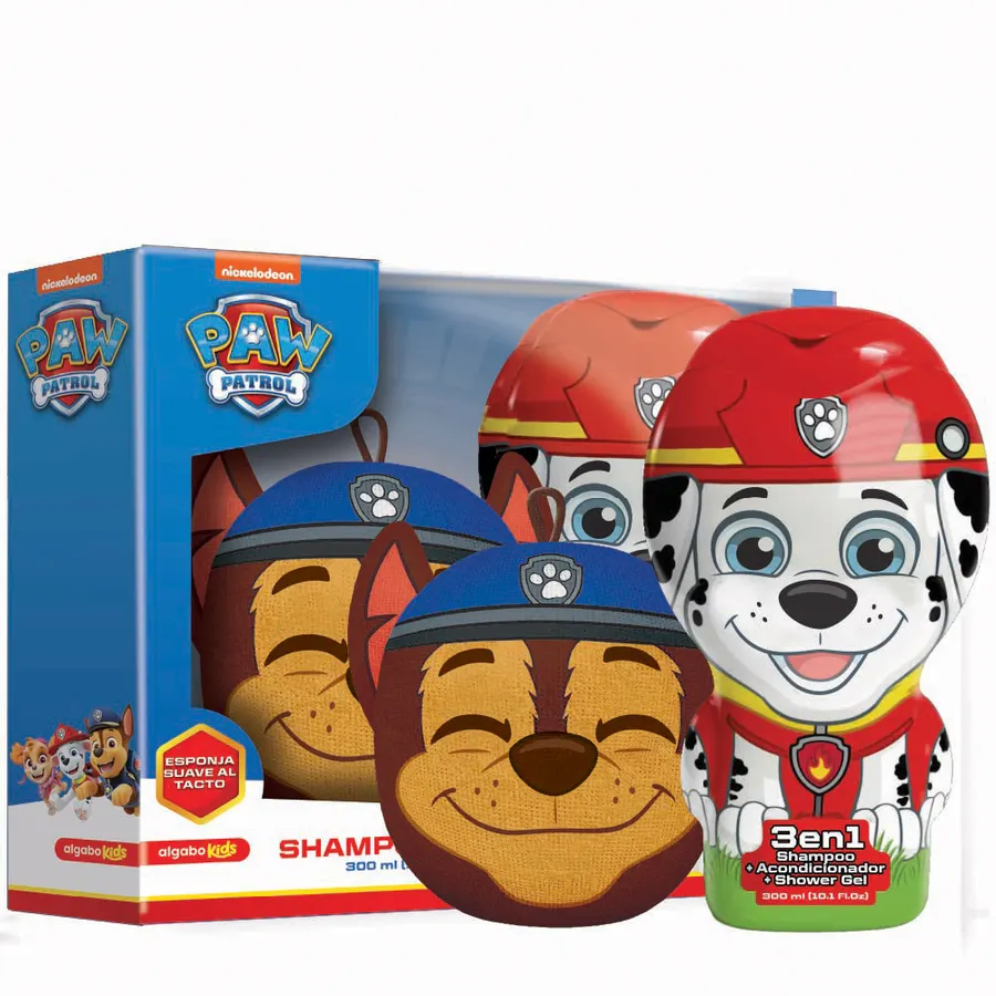 Algabo Kids - Paw Patrol Set 3en1 + Esponja MARSHALL