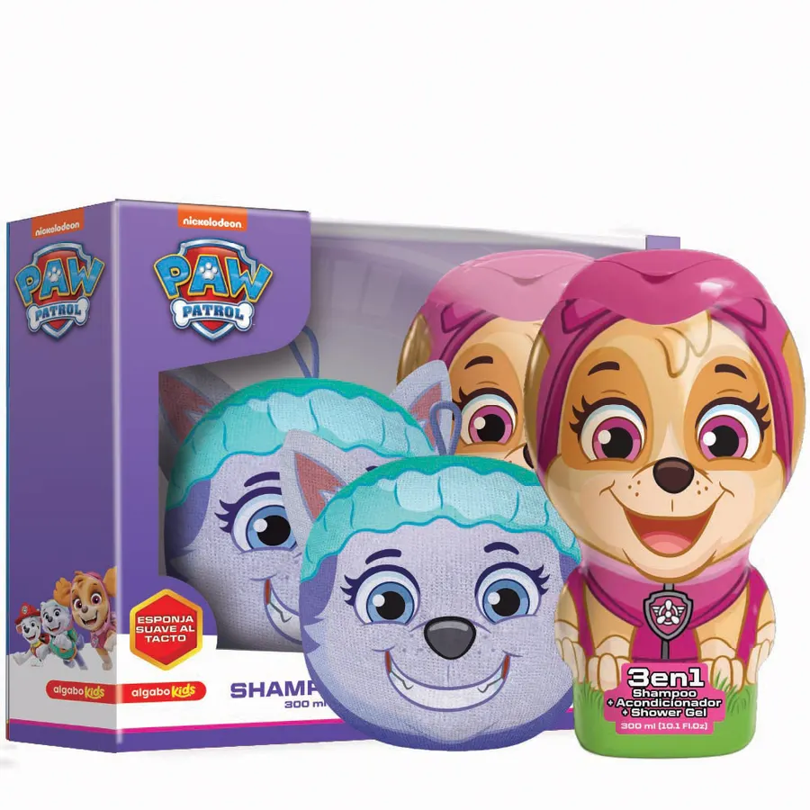 Algabo Kids - Paw Patrol Set 3en1 + Esponja SKYE