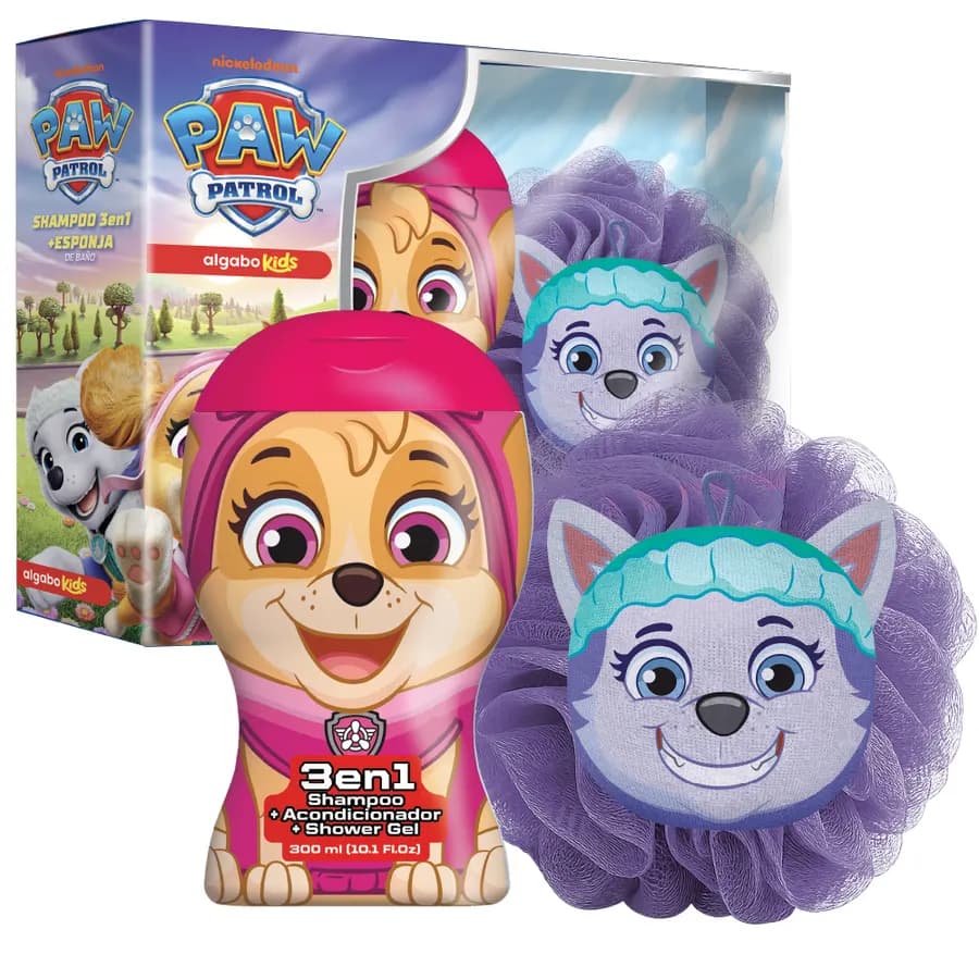 Algabo Kids - Paw Patrol Set Shampoo 3en1 x200 ml + Esponja SKYE
