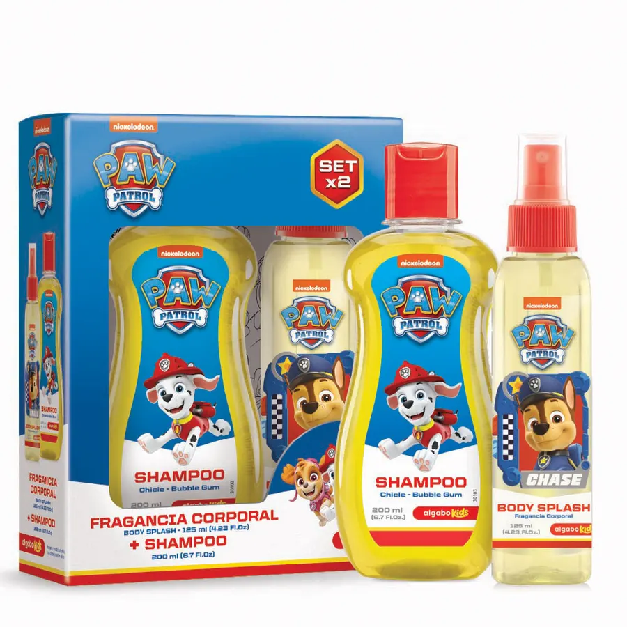 Algabo Kids - Paw Patrol Set x2 Body Splash x125 ml + Shampoo x200 ml