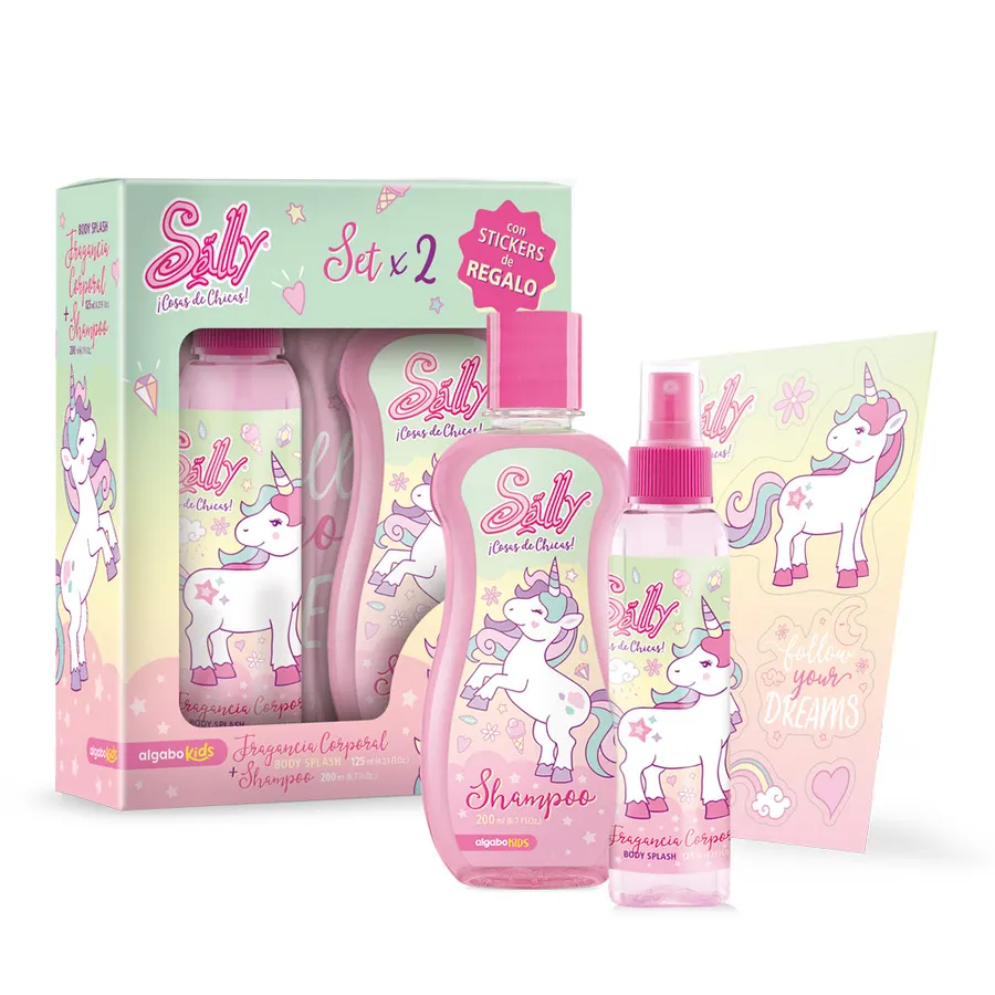 Sally - Unicornio Set x2 Body Splash x125 ml + Shampoo x200 ml