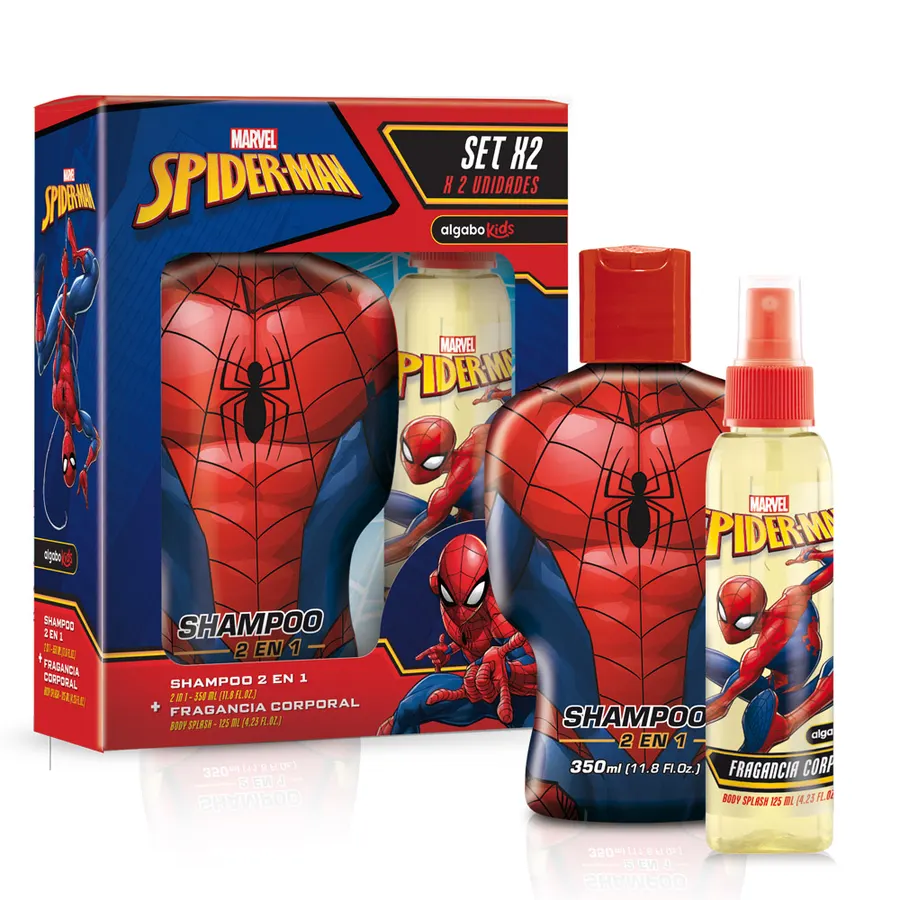 Spider-Man - Set x2 Body Splash x125 ml + Shampoo x200 ml