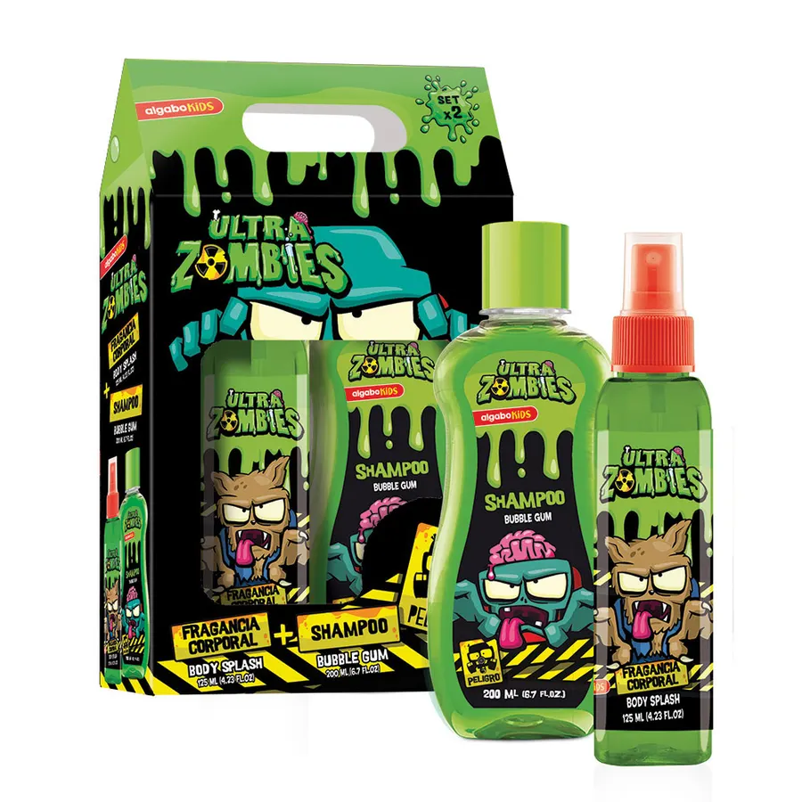 Ultra Zombies - Set x2 Body Splash x125 ml + Shampoo x200 ml